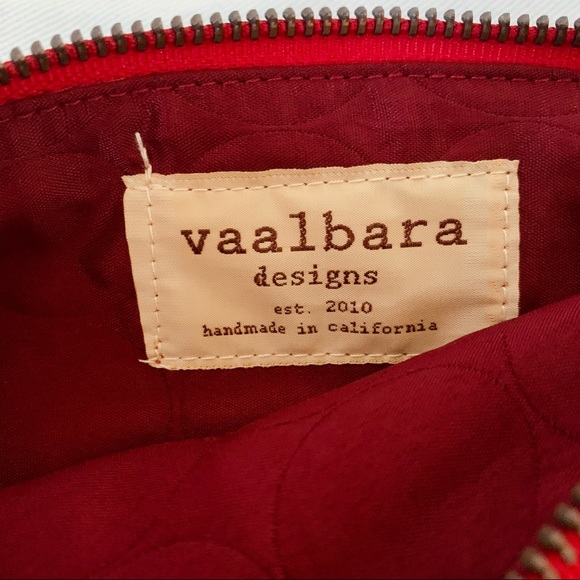 Vaalbara Clutch Nyri Leather in Tan and Turquoise size Large NWT - Picture 9 of 10